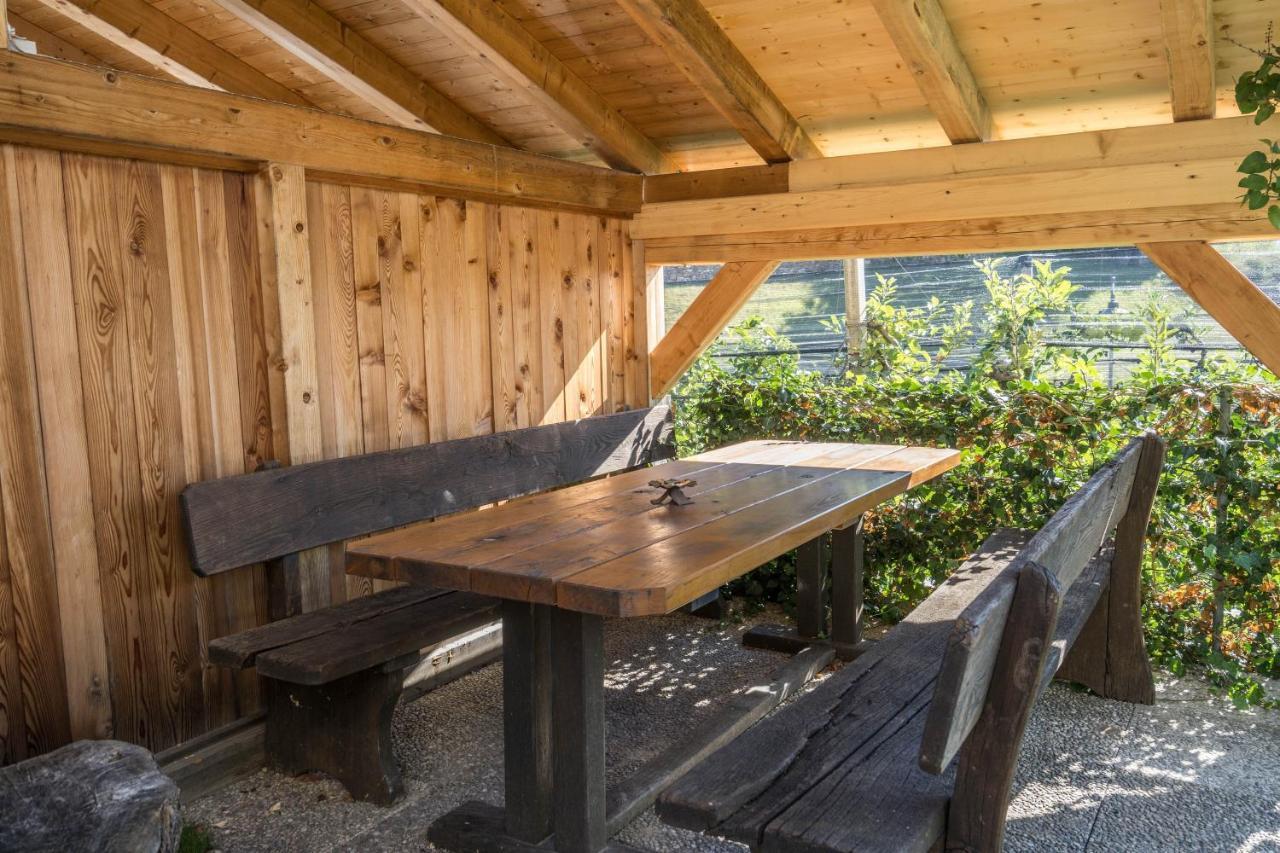 Ferienwohnung Bergblick-Schlosshof Vollan Exterior foto